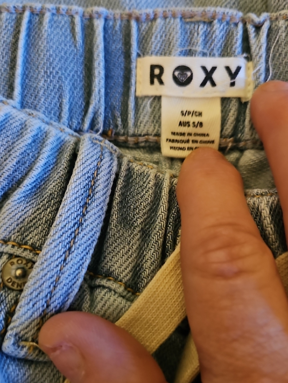 Roxy Draw String Jeans Small